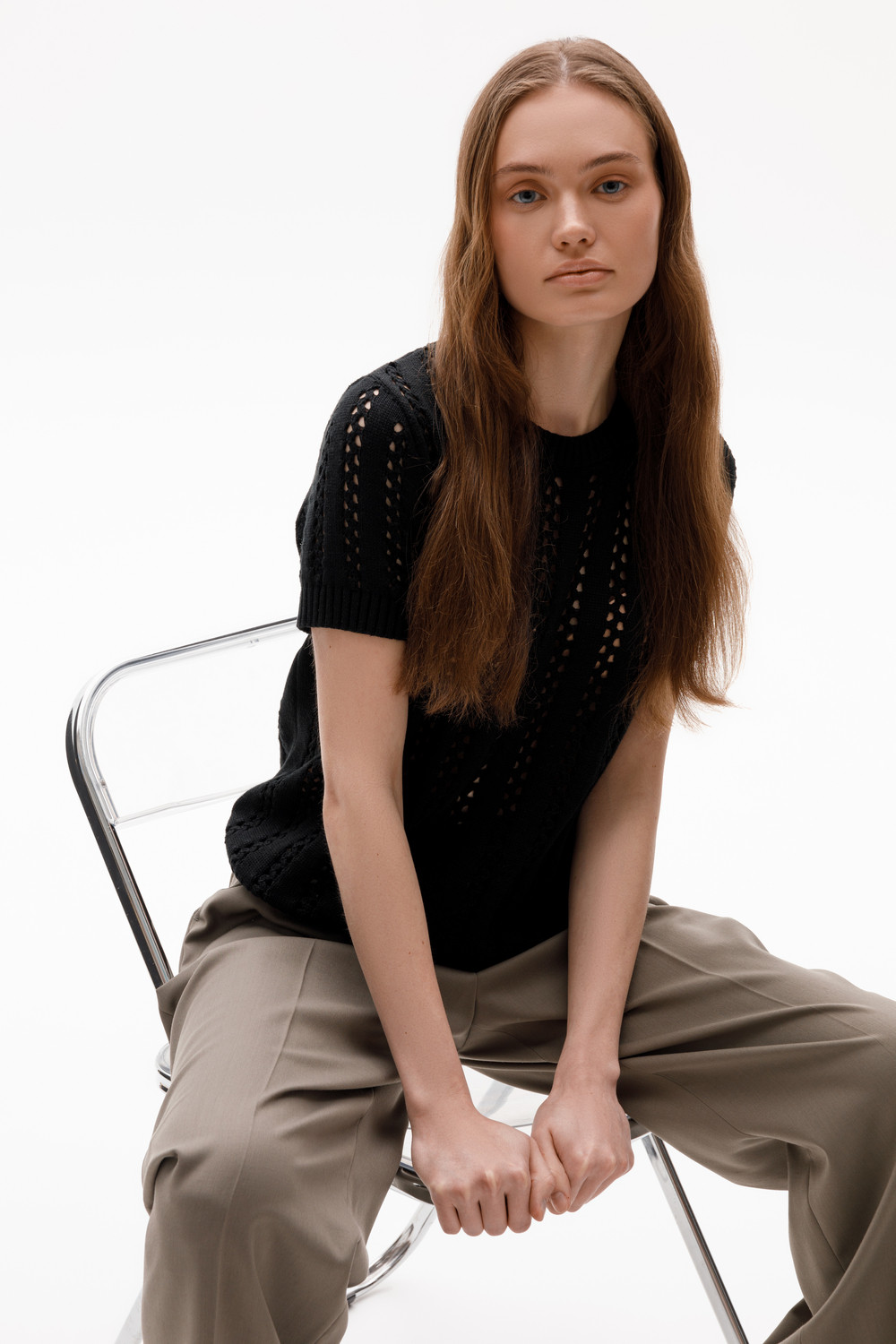 Джемперы женские для мам, артикул: ЕВ 30211, цвет: черный