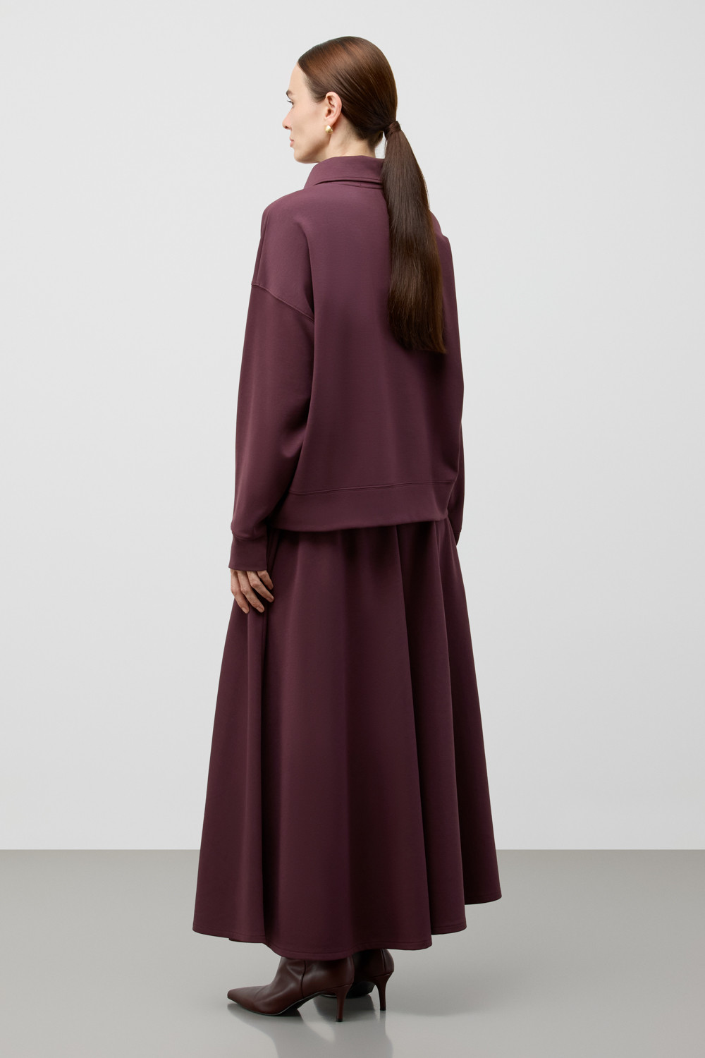 Джемперы женские для мам, артикул: ЕВТ 3359, цвет: бордовый, фото 3