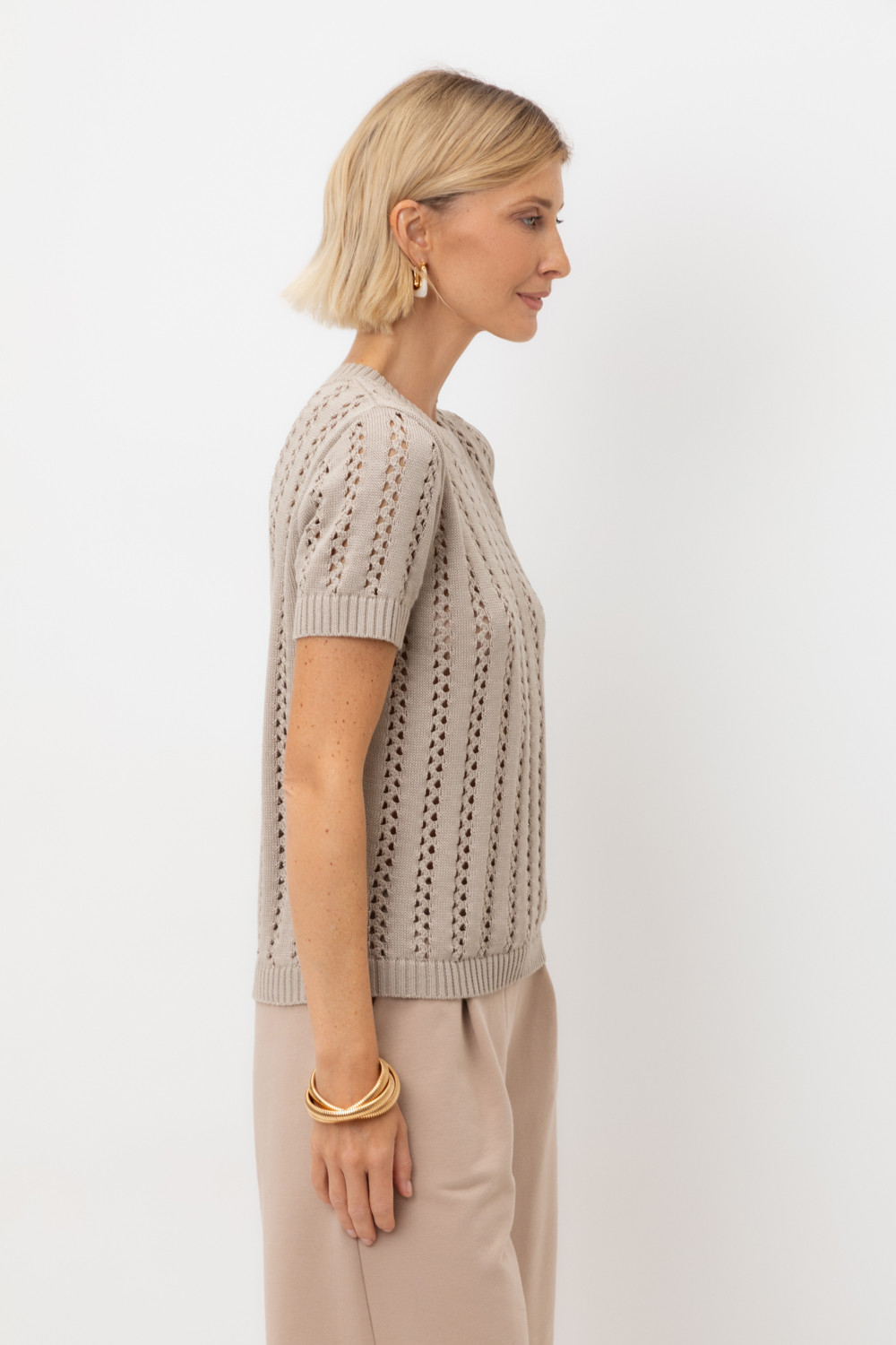 Джемперы женские для мам, артикул: ЕВ 30211, цвет: бежевый, фото 3