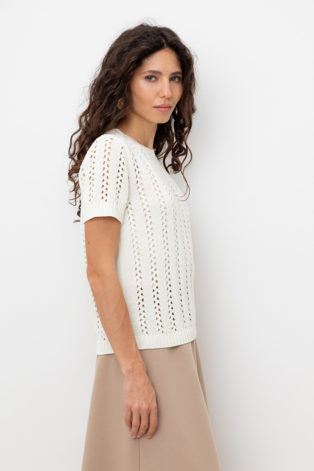 Джемперы женские для мам, артикул: ЕВ 30211, цвет: бежевый, фото 3