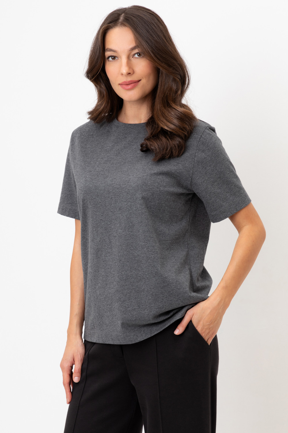 Футболки женские для мам, артикул: ЕВТ 3238/24, цвет: темно-серый, фото 3