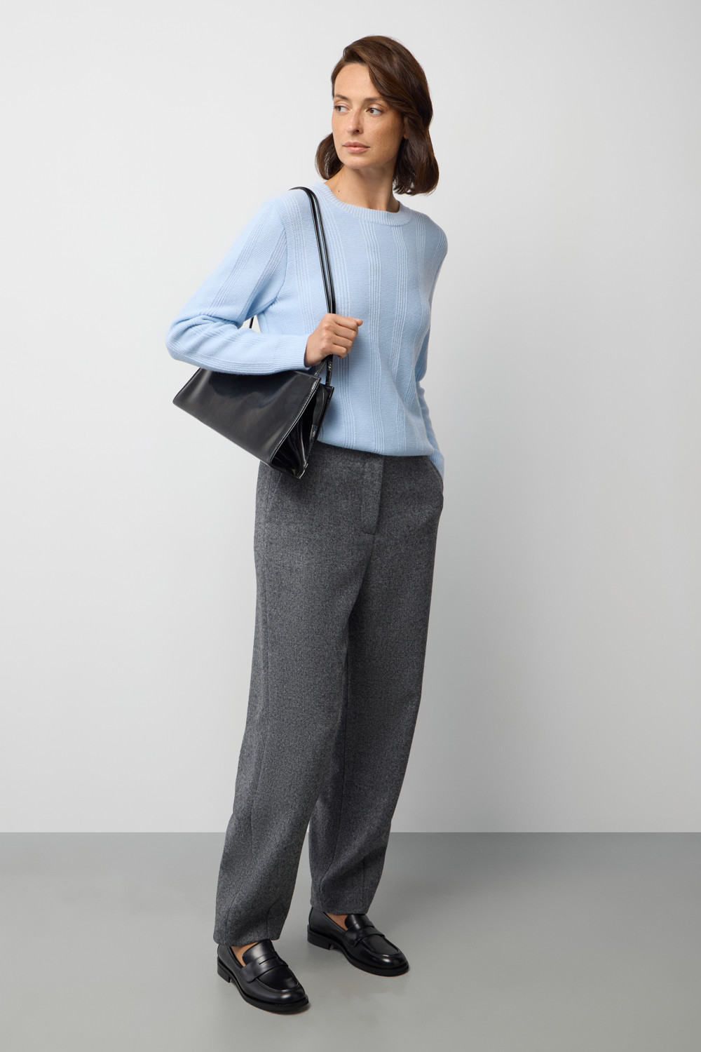 Джемперы женские для мам, артикул: ЕВ 30238/ш, цвет: голубой, фото 3