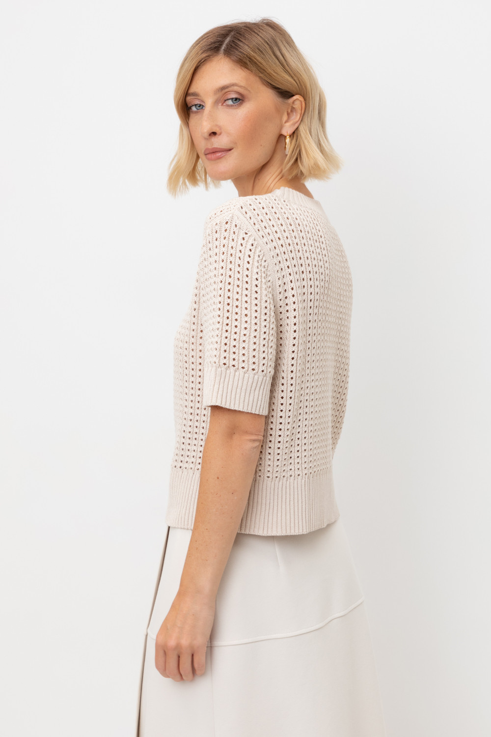 Джемперы женские для мам, артикул: ЕВ 30220, цвет: светло-бежевый, фото 4