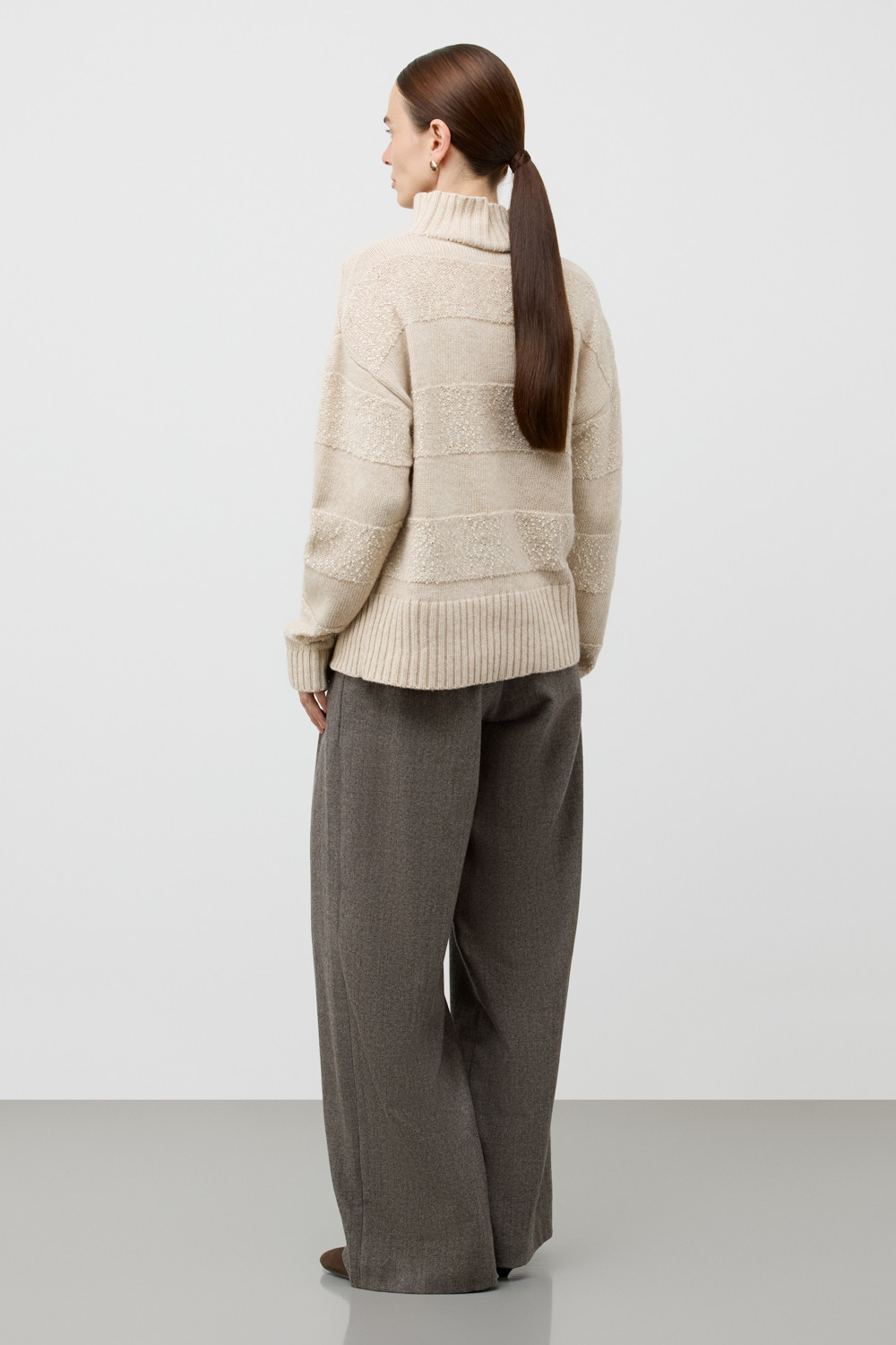 Джемперы женские для мам, артикул: ЕВ 30266/ш, цвет: бежевый, фото 4