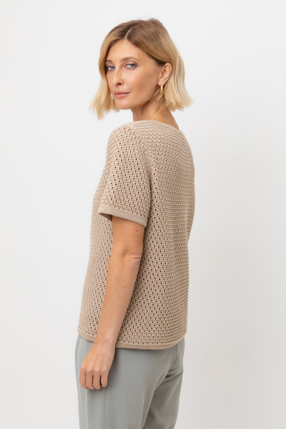 Джемперы женские для мам, артикул: ЕВ 30221, цвет: бежевый, фото 4