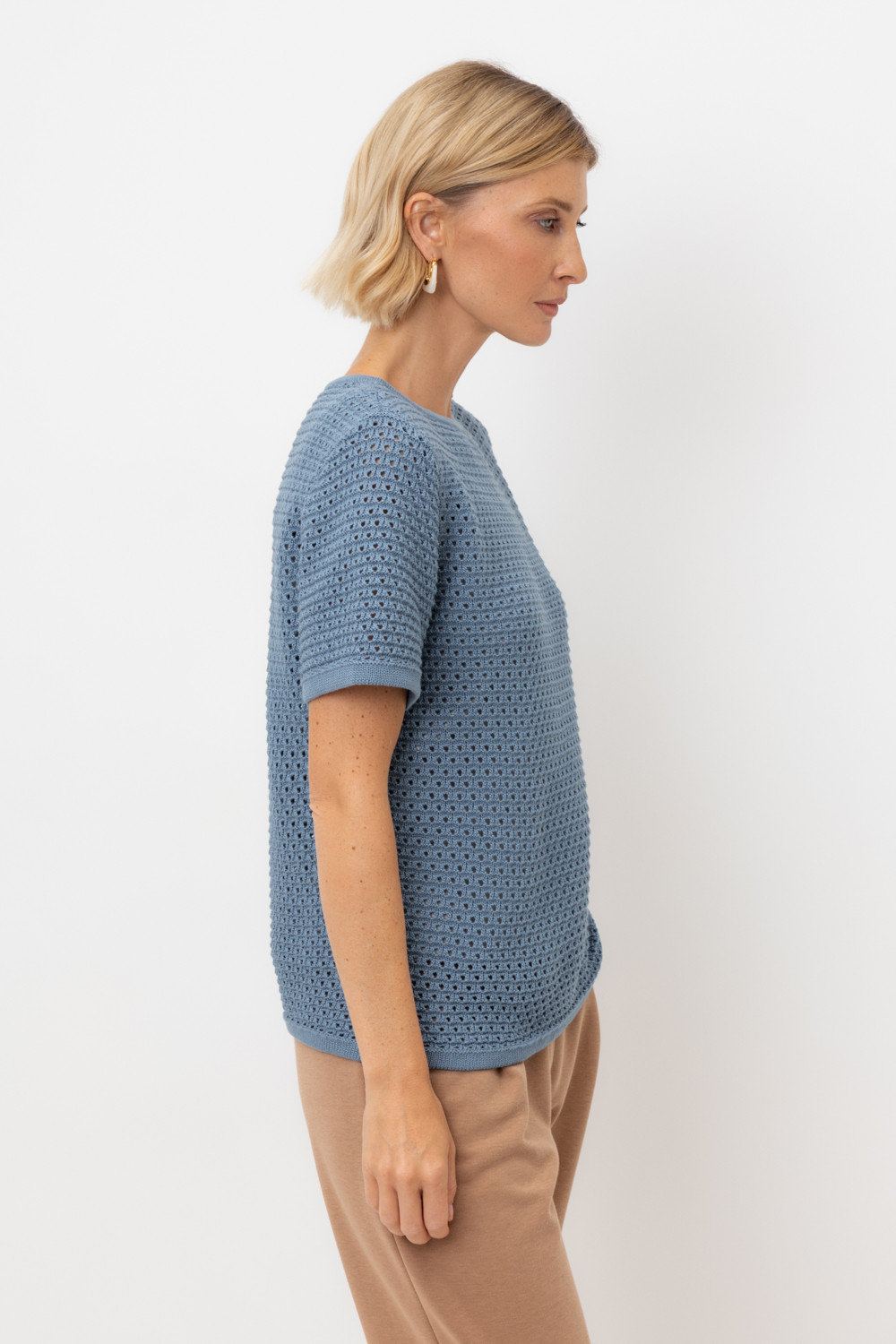 Джемперы женские для мам, артикул: ЕВ 30221, цвет: синий, фото 4