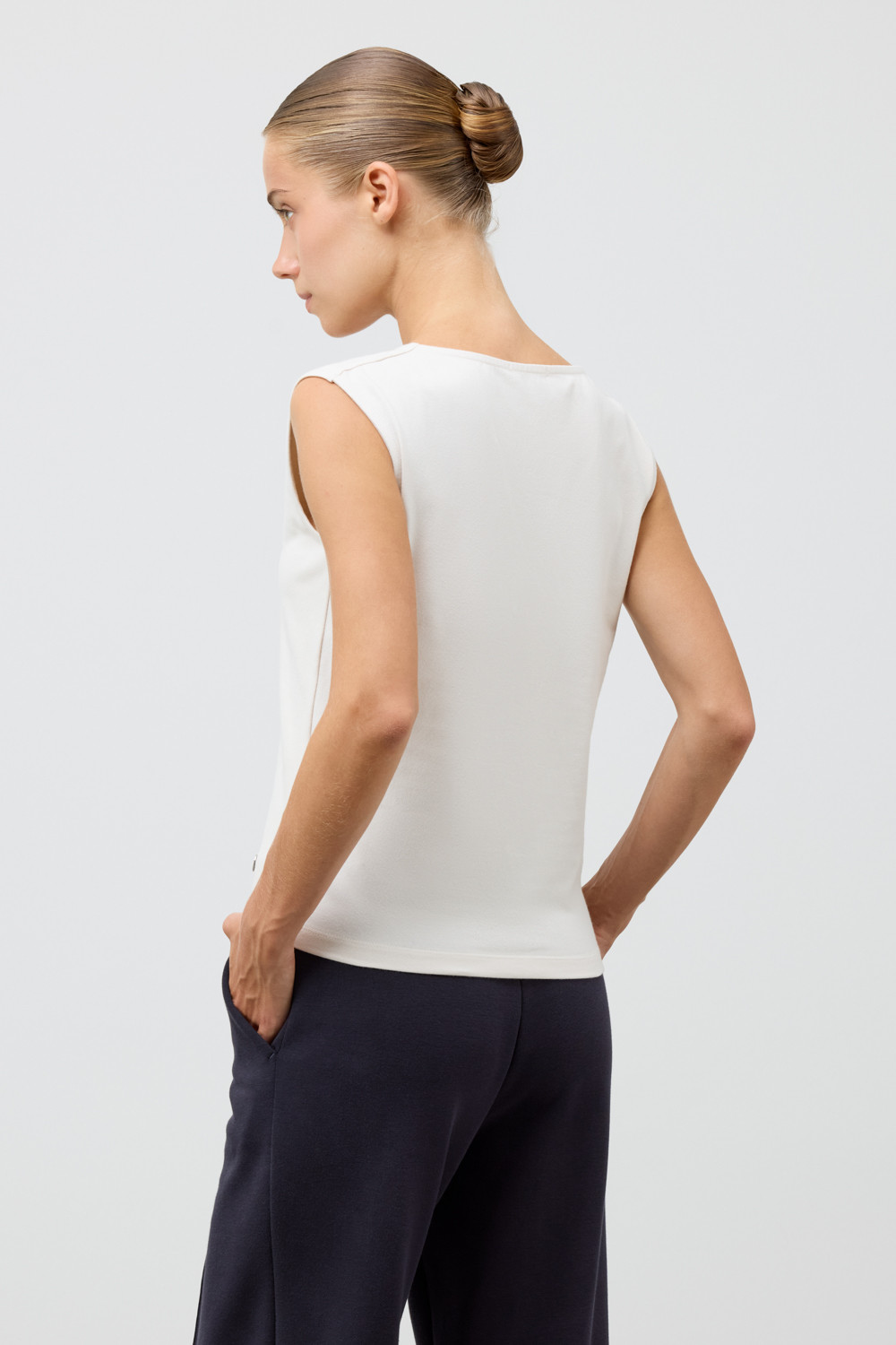 Майки женские для мам, артикул: ЕВТ 3339, цвет: светло-бежевый, фото 4