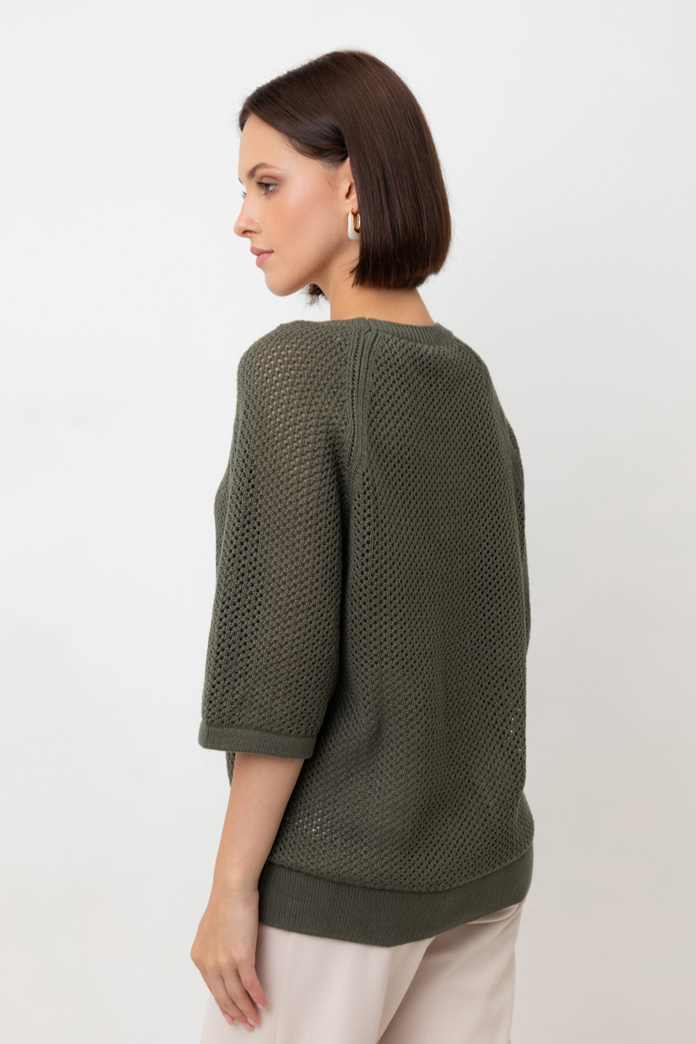 Джемперы женские для мам, артикул: ЕВ 30207, цвет: зеленый, фото 4