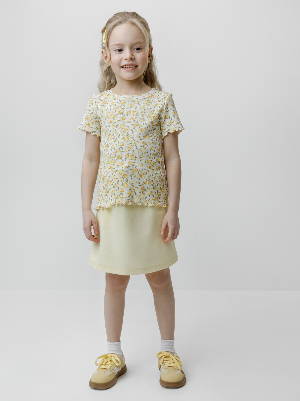 Футболка для девочки, артикул: КР 301996, цвет: сахар, фото 4