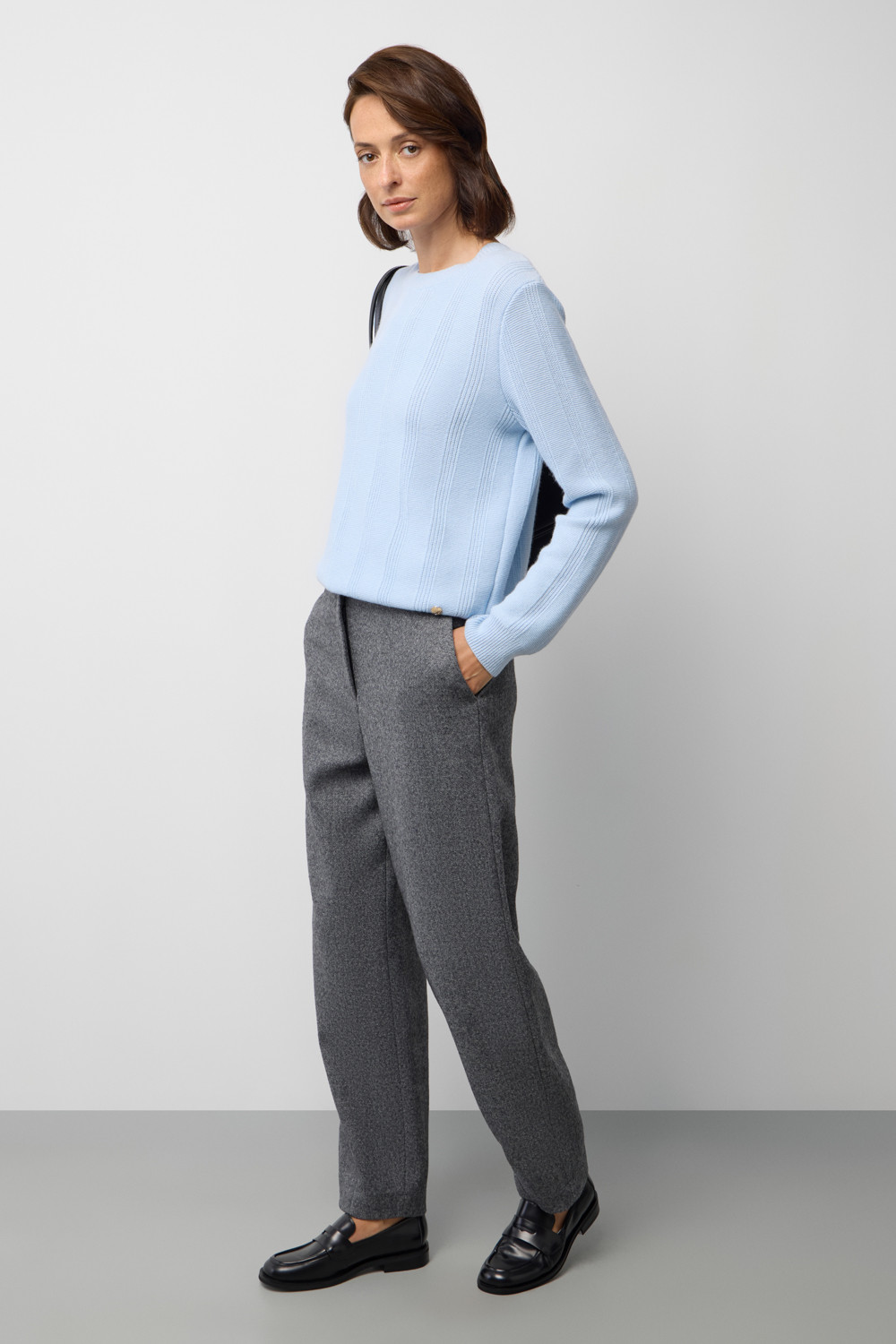 Джемперы женские для мам, артикул: ЕВ 30238/ш, цвет: голубой, фото 4