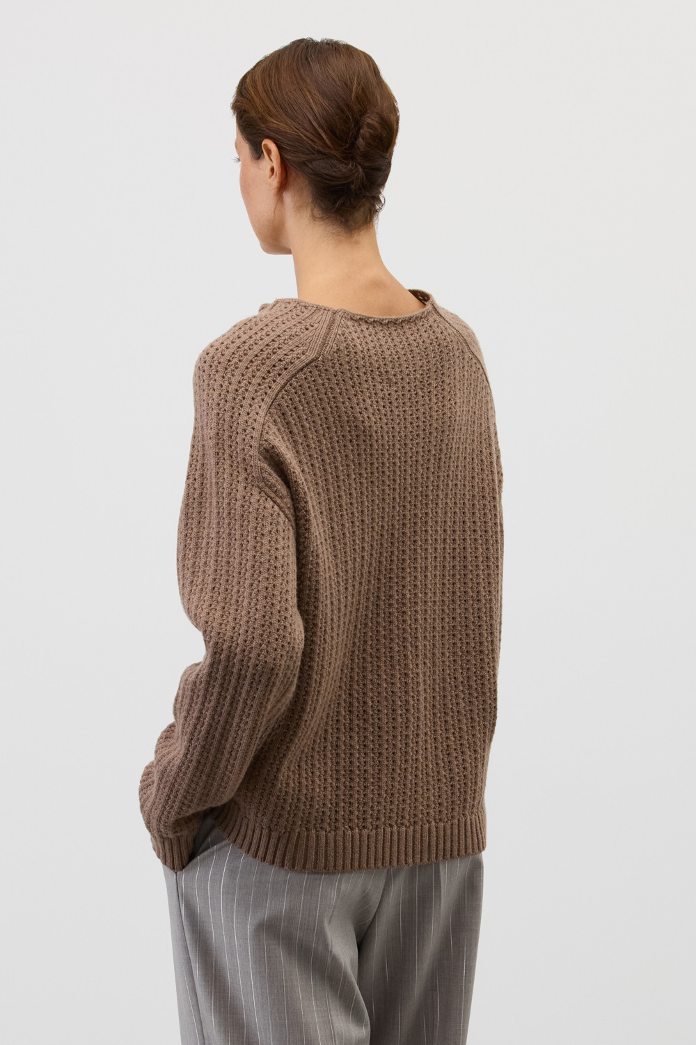 Джемперы женские для мам, артикул: ЕВ 30222/ш, цвет: коричневый, фото 5