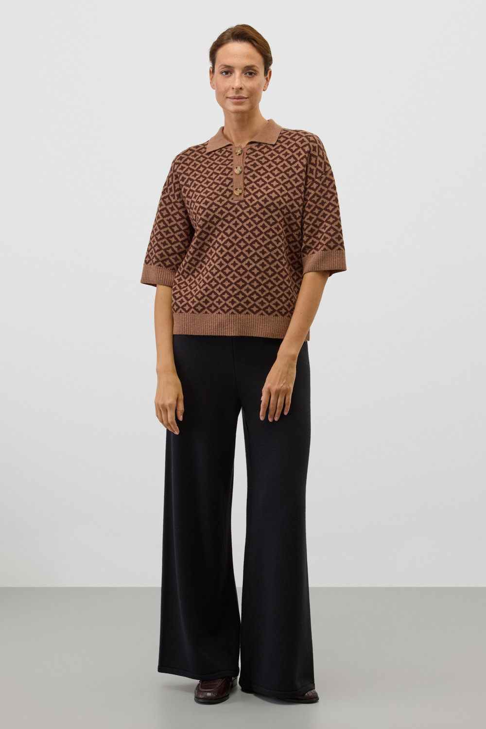 Джемперы женские для мам, артикул: ЕВ 30274/ш, цвет: коричневый, фото 5