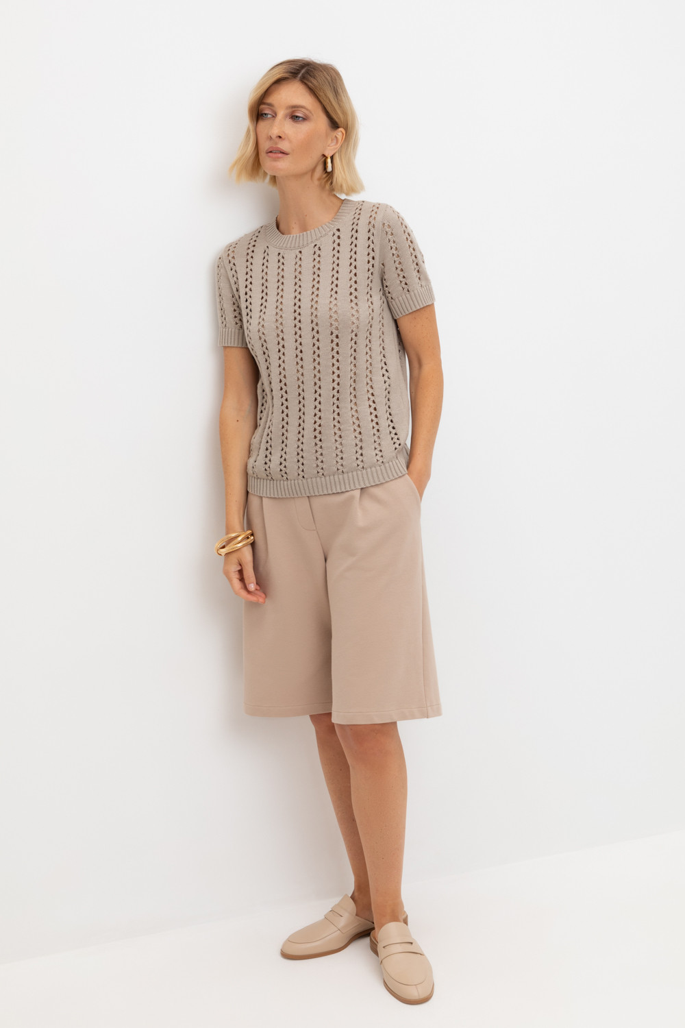 Джемперы женские для мам, артикул: ЕВ 30211, цвет: бежевый, фото 5