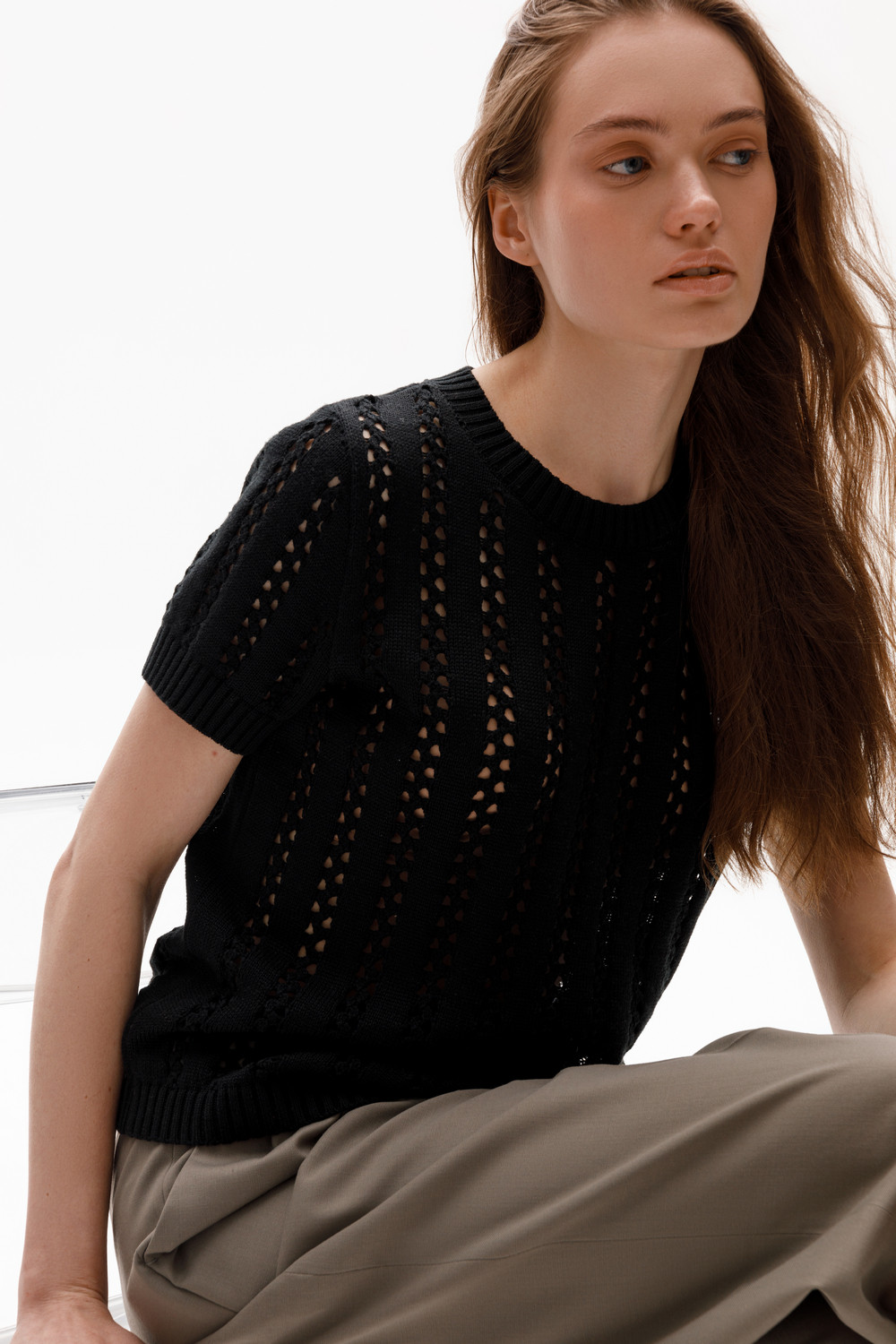 Джемперы женские для мам, артикул: ЕВ 30211, цвет: черный, фото 5