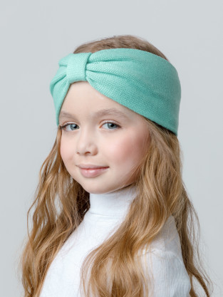 Шапка для девочки, артикул: КВ 20378/25, цвет: бирюзовый