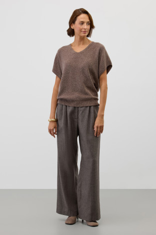 Джемперы женские для мам, артикул: ЕВ 30276/ш, цвет: коричневый