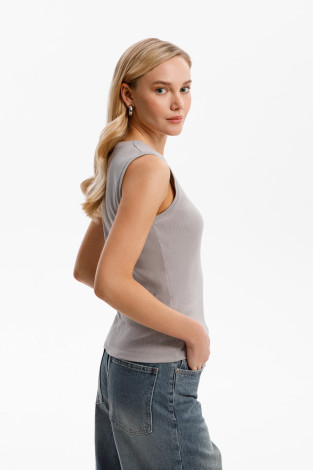 Майки женские для мам, артикул: ЕВТ 3037/25, цвет: светло-серый5