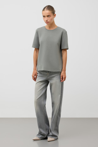 Футболки женские для мам, артикул: ЕВТ 3283, цвет: зеленый