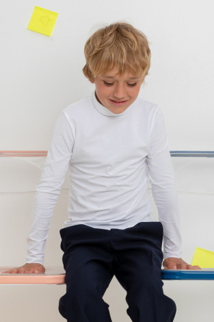 Водолазки для девочки, артикул: К 3304, цвет: белый