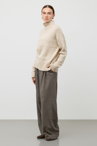 Джемперы женские для мам, артикул: ЕВ 30266/ш, цвет: бежевый