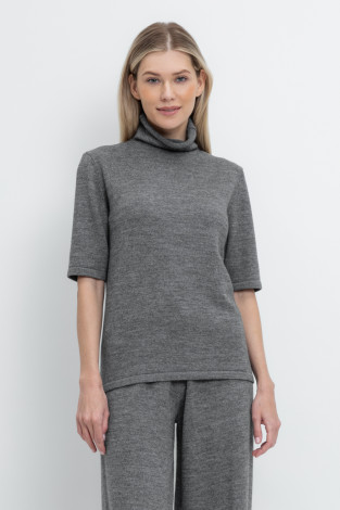 Джемперы женские для мам, артикул: ЕВ 30146/ш, цвет: темно-серый