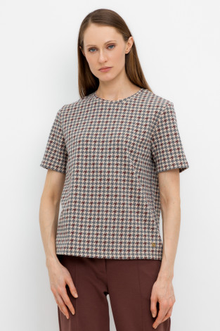 Футболки женские для мам, артикул: ЕВТ 3231, цвет: бежевый