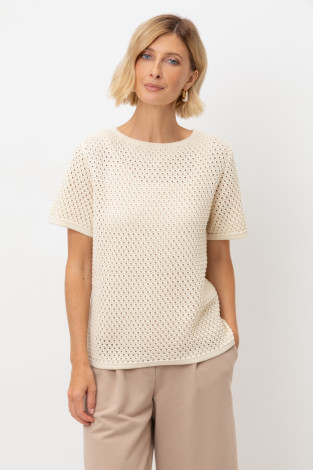 Джемперы женские для мам, артикул: ЕВ 30221, цвет: бежевый