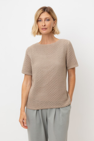 Джемперы женские для мам, артикул: ЕВ 30221, цвет: бежевый