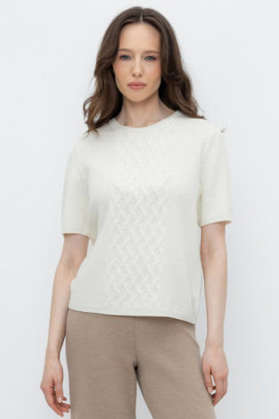 Джемперы женские для мам, артикул: ЕВ 30196/ш, цвет: бежевый