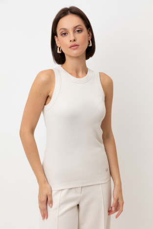 Майки женские для мам, артикул: ЕВТ 3296, цвет: светло-бежевый