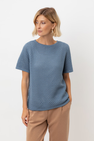 Джемперы женские для мам, артикул: ЕВ 30221, цвет: синий