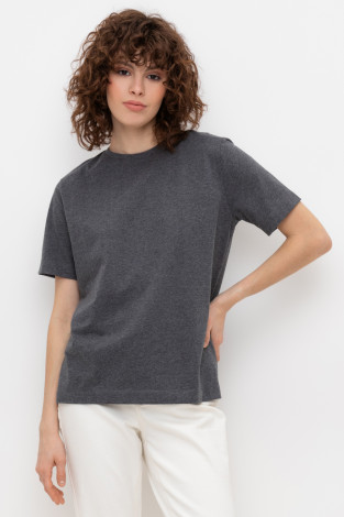 Футболки женские для мам, артикул: ЕВТ 3260, цвет: темно-серый