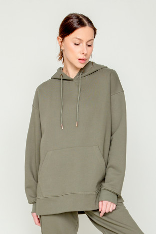 Толстовки женские для мам, артикул: ЕВТ 3119/24, цвет: зеленый