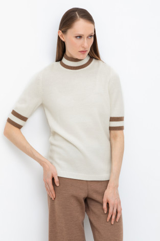 Джемперы женские для мам, артикул: ЕВ 30045/24ш, цвет: бежевый