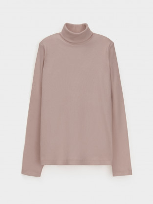 Водолазки для девочки, артикул: КР 301477, цвет: кофейный