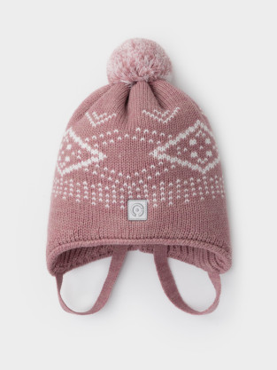 Шапка для девочки, артикул: КВ 20404/ш, цвет: розовый
