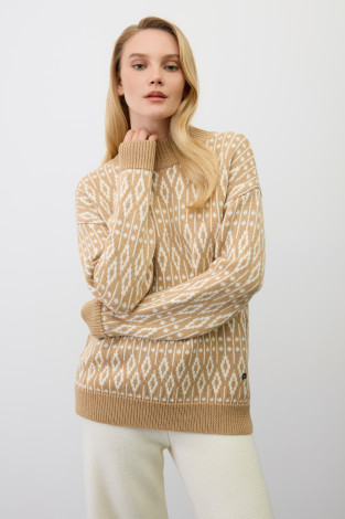 Джемперы женские для мам, артикул: ЕВ 30273/ш, цвет: желтый