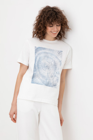 Футболки женские для мам, артикул: ЕВТ 3225, цвет: бежевый