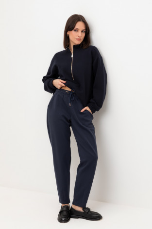 Брюки женские для мам, артикул: ЕВТ 4121, цвет: синий