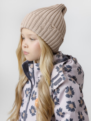 Шапка для девочки, артикул: КВ 20445, цвет: бежевый