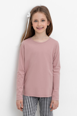Лонгсливы для девочки, артикул: КР 302615, цвет: розовый