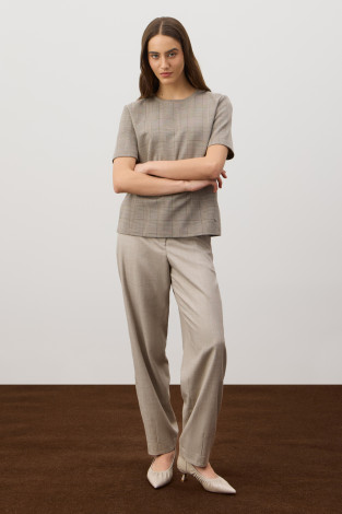 Футболки женские для мам, артикул: ЕВТ 3335, цвет: бежевый