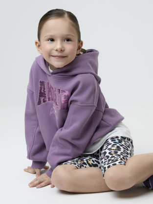 Худи для девочки, артикул: КР 302811, цвет: фиолетовый