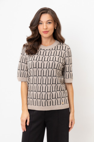 Джемперы женские для мам, артикул: ЕВ 30180/ш, цвет: бежевый