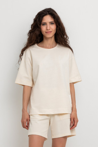 Футболки женские для мам, артикул: ЕВТ 3203, цвет: сливки2