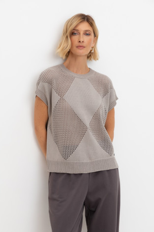 Джемперы женские для мам, артикул: ЕВ 30193, цвет: серый