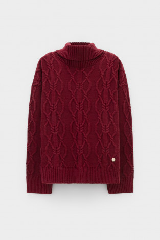 Джемперы женские для мам, артикул: ЕВ 30234/ш, цвет: бордовый - 2 фото