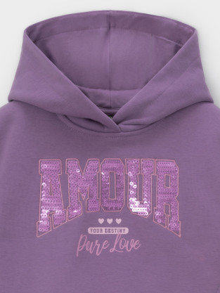 Худи для девочки, артикул: КР 302811-1, цвет: фиолетовый - 2 фото