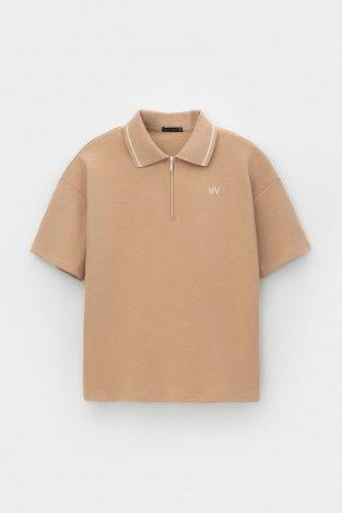 Футболки женские для мам, артикул: ЕВТ 3209, цвет: бежевый - 2 фото