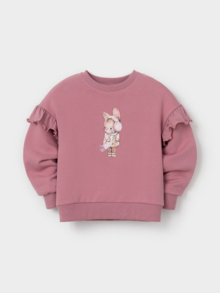 Свитшоты для девочки, артикул: КР 302876, цвет: розовый - 2 фото